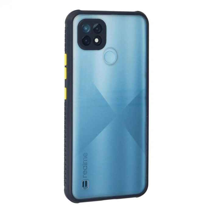 Realme C21 Kılıf Miami Şeffaf  - Lacivert