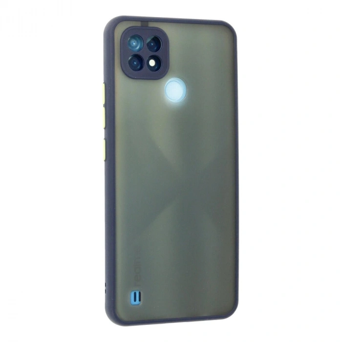 Realme C21 Kılıf Montreal  Kapak - Lacivert