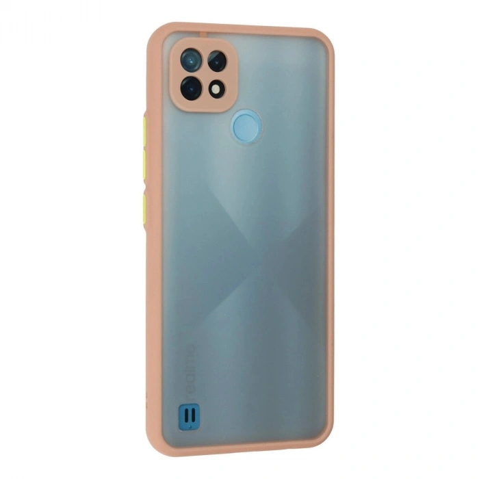 Realme C21 Kılıf Montreal  Kapak - Pembe