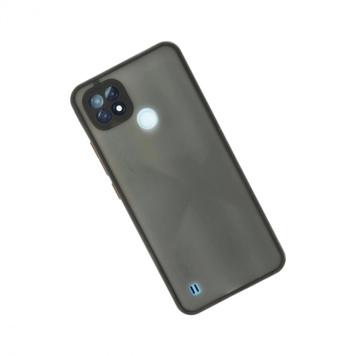 Realme C21 Kılıf Montreal  Kapak - Siyah