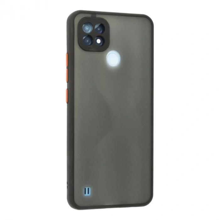 Realme C21 Kılıf Montreal  Kapak - Siyah