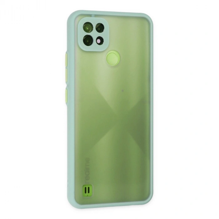 Realme C21 Kılıf Montreal  Kapak - Turkuaz