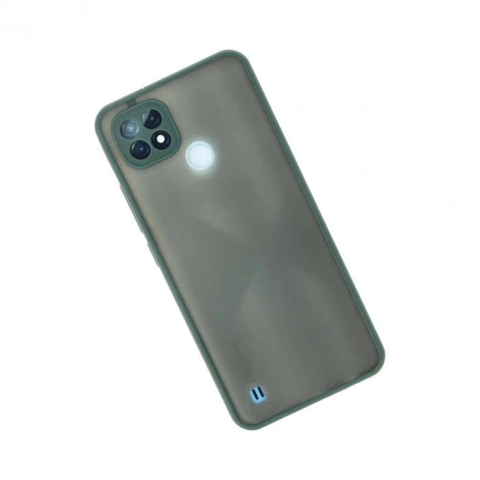 Realme C21 Kılıf Montreal  Kapak - Yeşil