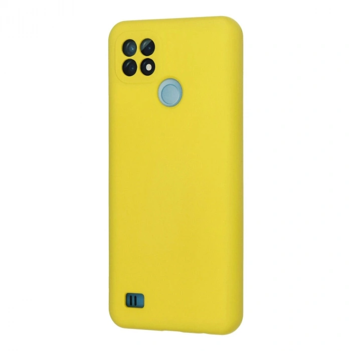 Realme C21 Kılıf Nano İçi Kadife  - Sarı