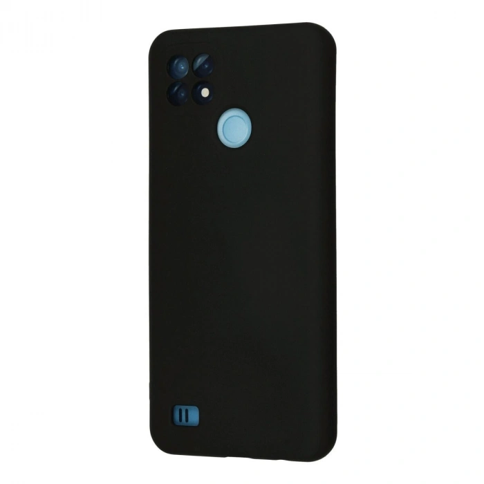 Realme C21 Kılıf Nano İçi Kadife  - Siyah