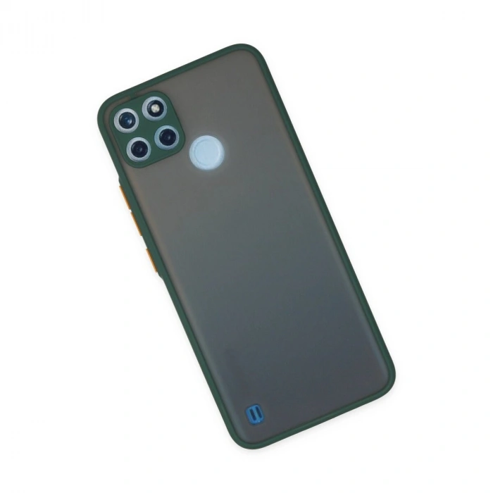 Realme C21y Kılıf Montreal  Kapak - Yeşil