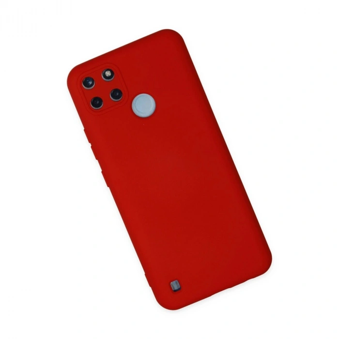 Realme C25y Kılıf Nano İçi Kadife  - Kırmızı
