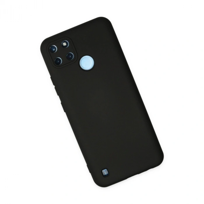 Realme C25y Kılıf Nano İçi Kadife  - Siyah