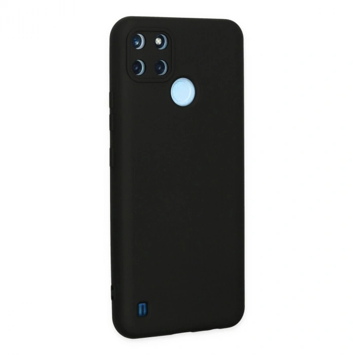 Realme C25y Kılıf Nano İçi Kadife  - Siyah