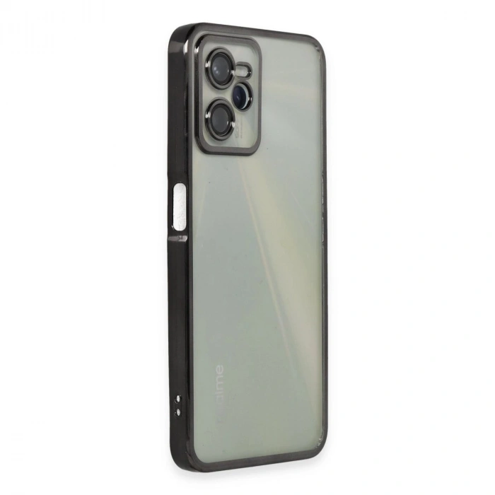 Realme C35 Kılıf  Lensli  - Siyah