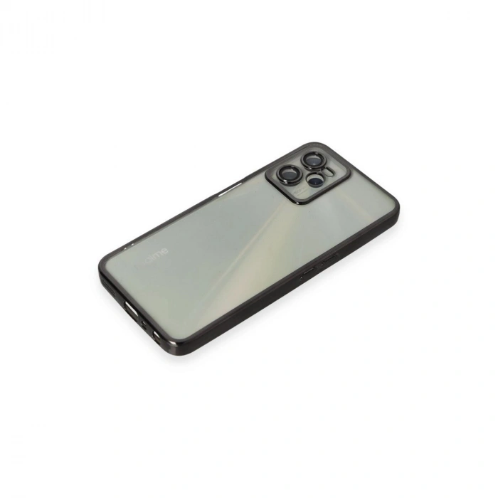 Realme C35 Kılıf  Lensli  - Siyah