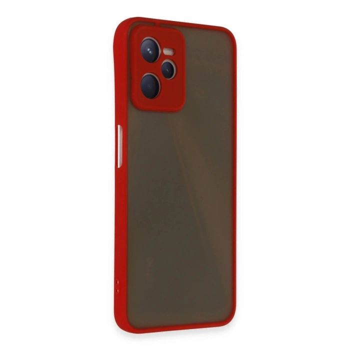 Realme C35 Kılıf Montreal  Kapak - Kırmızı