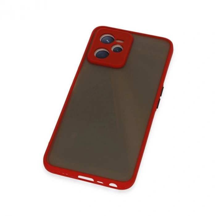 Realme C35 Kılıf Montreal  Kapak - Kırmızı