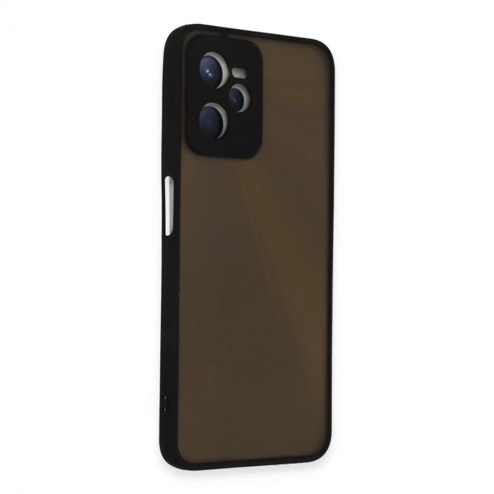 Realme C35 Kılıf Montreal  Kapak - Siyah