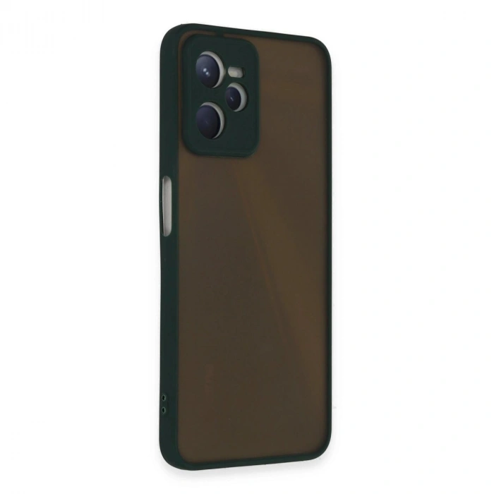 Realme C35 Kılıf Montreal  Kapak - Yeşil