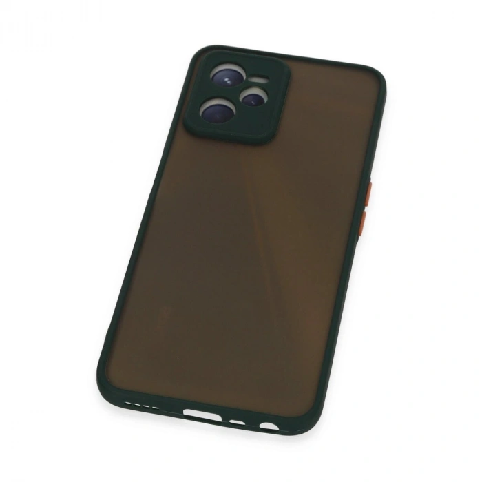 Realme C35 Kılıf Montreal  Kapak - Yeşil