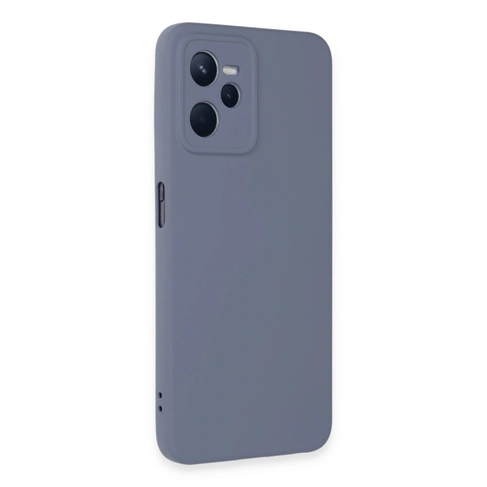 Realme C35 Kılıf Nano İçi Kadife  - Gri