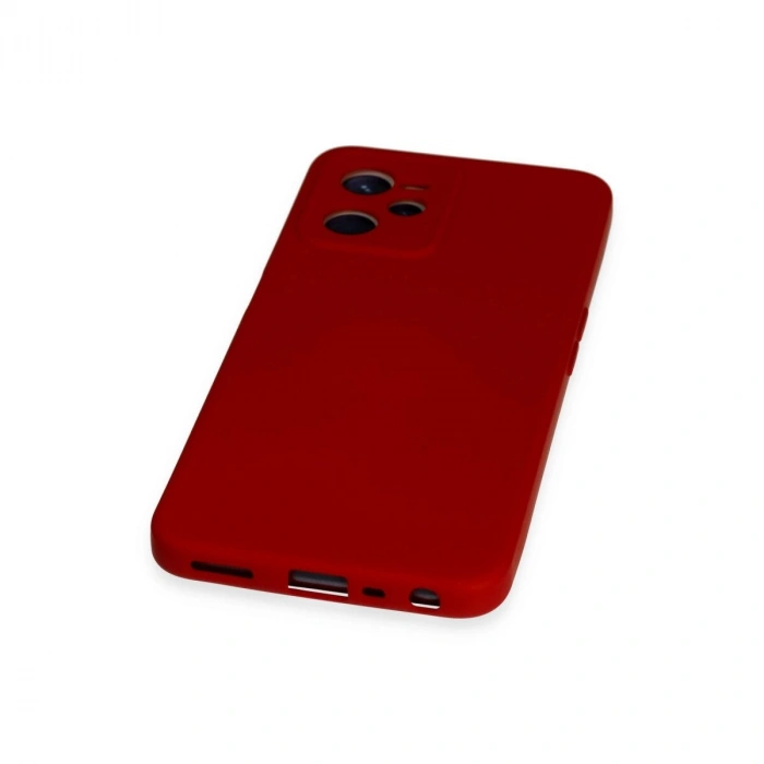 Realme C35 Kılıf Nano İçi Kadife  - Kırmızı