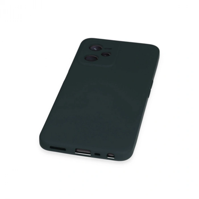 Realme C35 Kılıf Nano İçi Kadife  - Koyu Yeşil