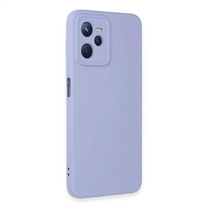Realme C35 Kılıf Nano İçi Kadife  - Lila
