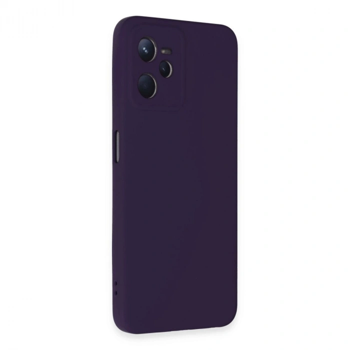 Realme C35 Kılıf Nano İçi Kadife  - Mor