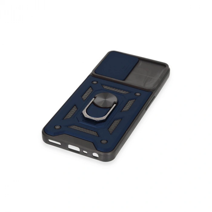 Realme C35 Kılıf Pars Lens Yüzüklü  - Lacivert