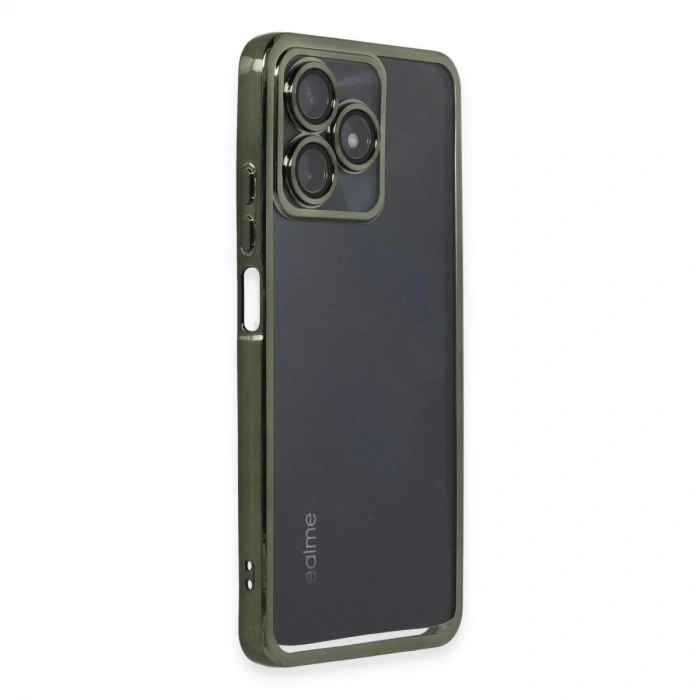 Realme C53 Kılıf  Lensli  - Yeşil