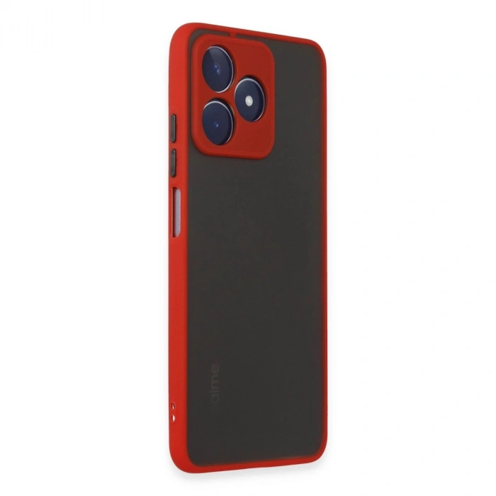 Realme C53 Kılıf Montreal  Kapak - Kırmızı
