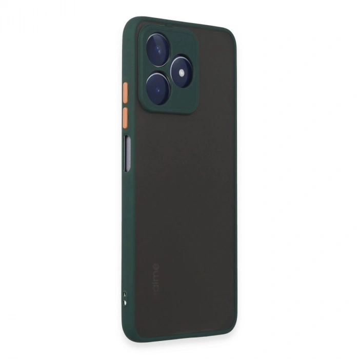 Realme C53 Kılıf Montreal  Kapak - Yeşil