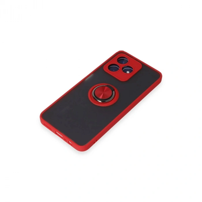 Realme C53 Kılıf Montreal Yüzüklü  Kapak - Kırmızı