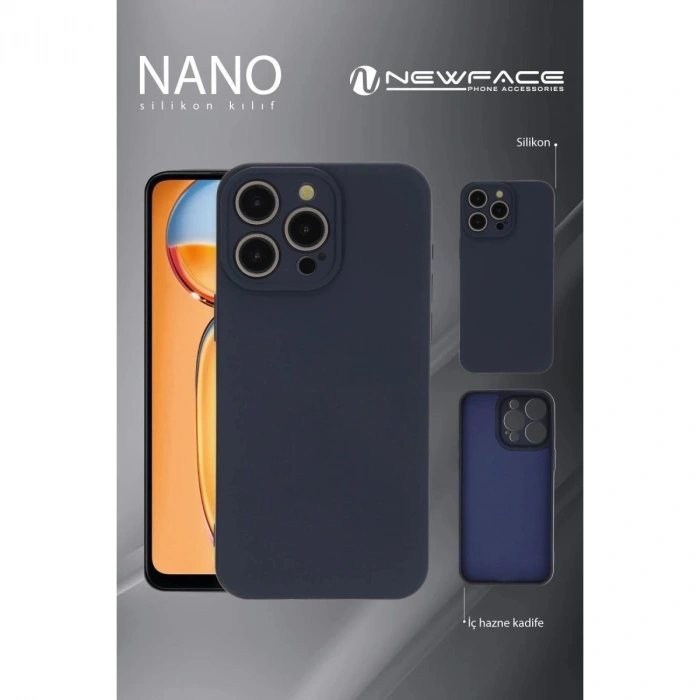 Realme C53 Kılıf Nano İçi Kadife  - Pudra