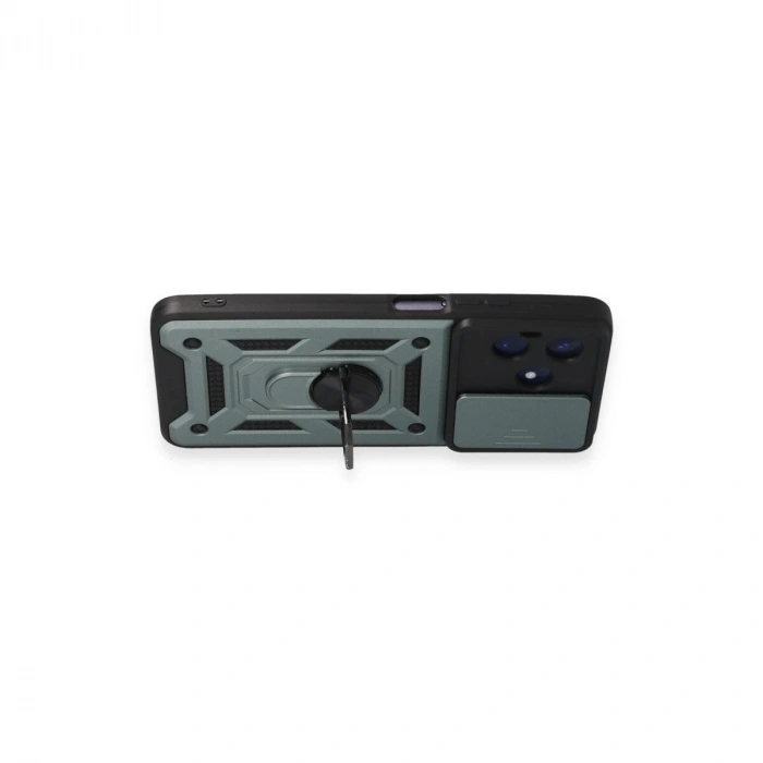 Realme C53 Kılıf Pars Lens Yüzüklü  - Yeşil
