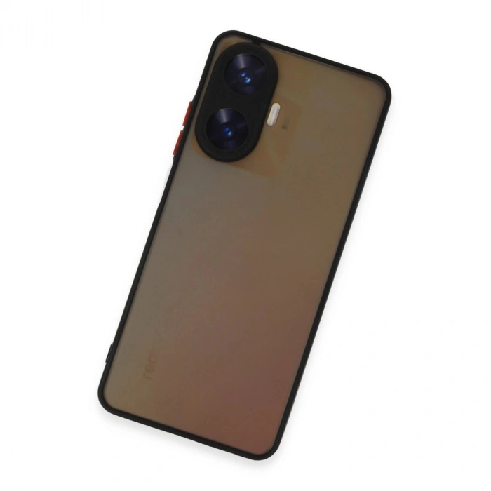 Realme C55 Kılıf Montreal  Kapak - Siyah