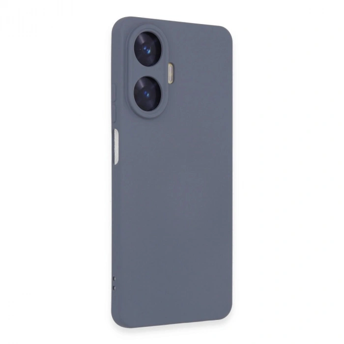 Realme C55 Kılıf Nano İçi Kadife  - Gri