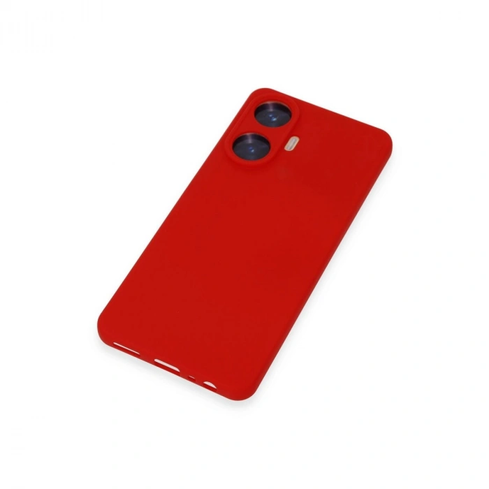 Realme C55 Kılıf Nano İçi Kadife  - Kırmızı