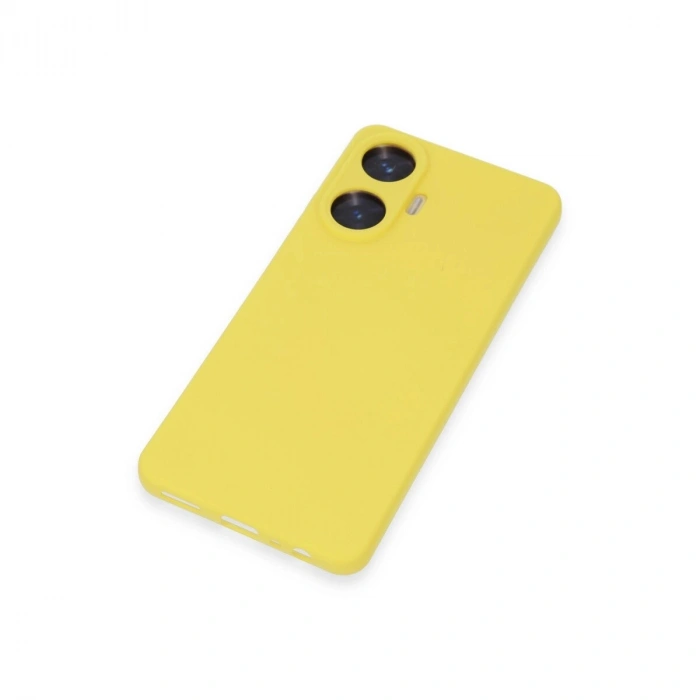 Realme C55 Kılıf Nano İçi Kadife  - Sarı