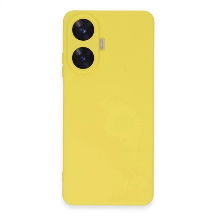 Realme C55 Kılıf Nano İçi Kadife  - Sarı