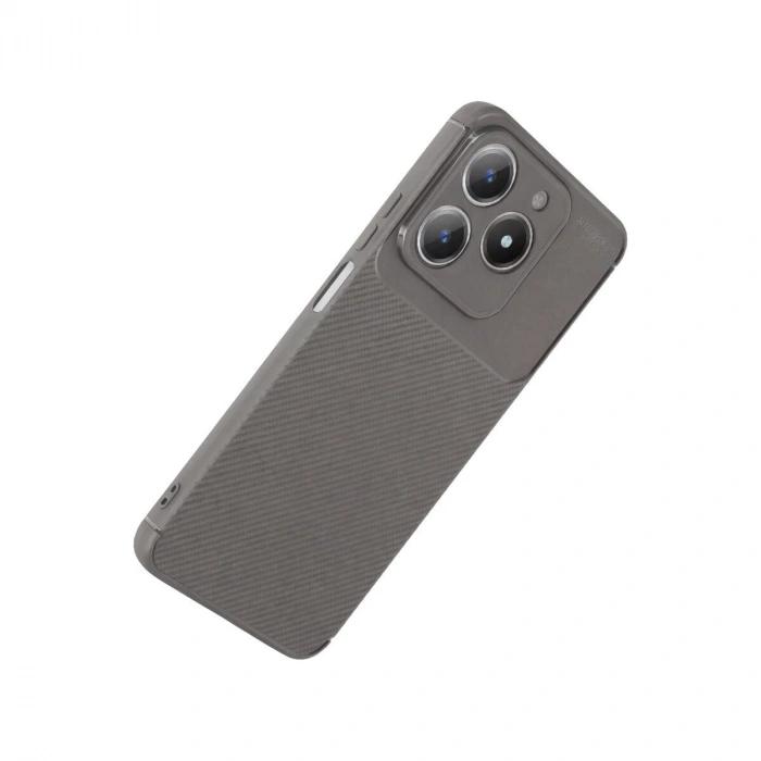 Realme C61 Kılıf Auto Fus Karbon Kapak - Gri