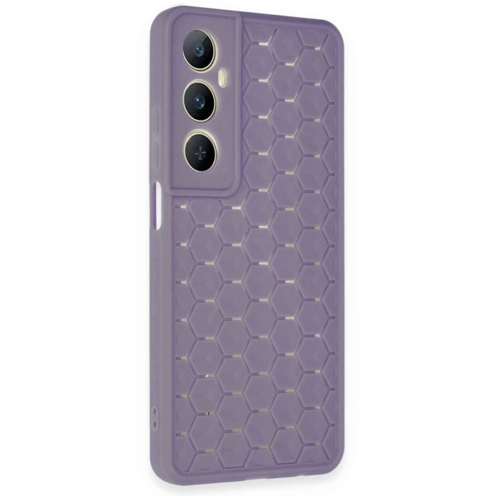 Realme C65 Kılıf Petek  Kapak - Lila