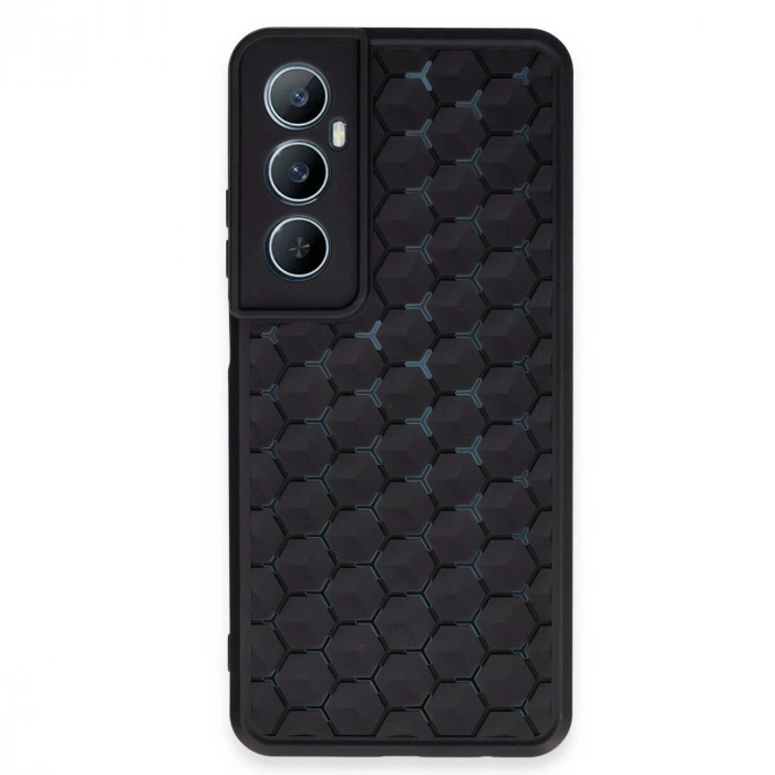 Realme C65 Kılıf Petek  Kapak - Siyah