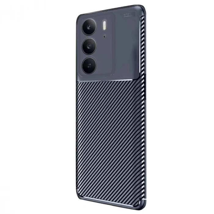Realme C75 4g Auto Fus Karbon Kapak - Lacivert