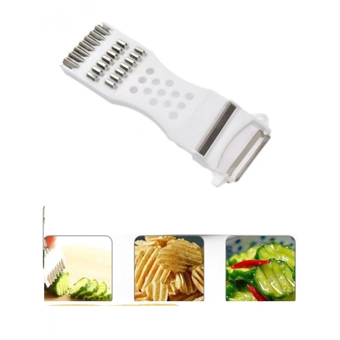 Rende Soyacak 5 Fonksiyonlu Sebze Meyve Soyucu Patates Havuç Salatalık Zencefil Doğrayıcı (74)