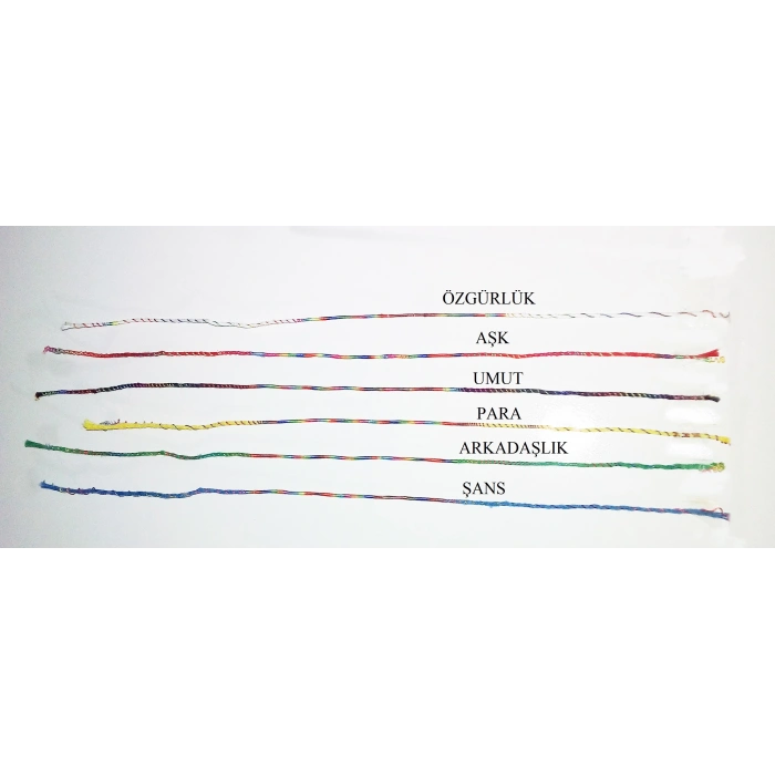 Renkli Şans Bileklikleri ( 6 Adet )
