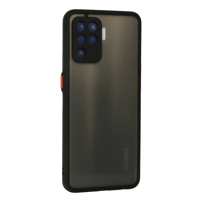 Reno 5 Lite Kılıf Montreal  Kapak - Siyah