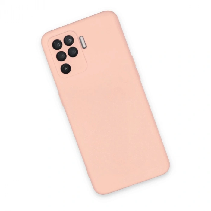 Reno 5 Lite Kılıf Nano İçi Kadife  - Pudra