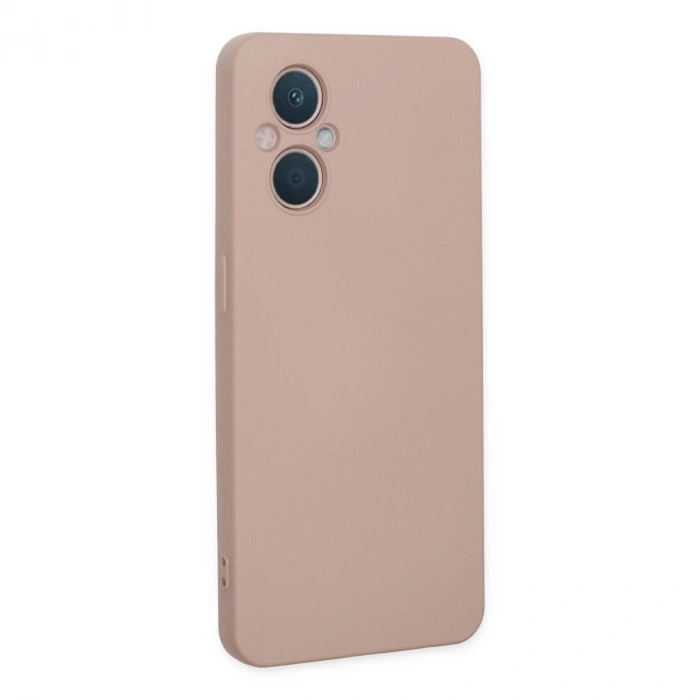 Reno 7 Lite Kılıf Nano İçi Kadife  - Pudra