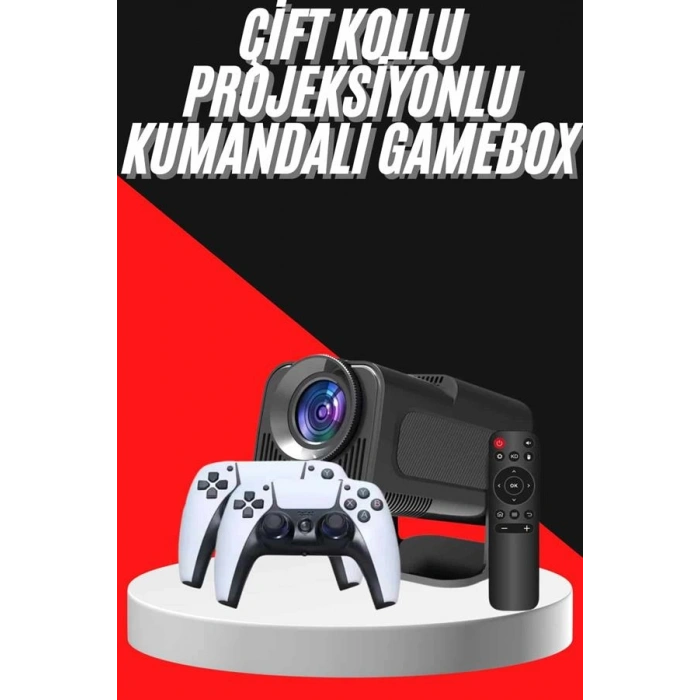 Retro Video Oyunu Konsolu Android Tv El Oyun Konsolu WIFI Taşınabilir Projeksiyon Cihazı