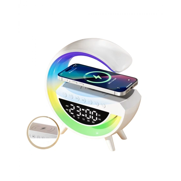 RGB Işıklı Kablosuz Hoparlör Bluetooth USB FM TF Kart Destekli