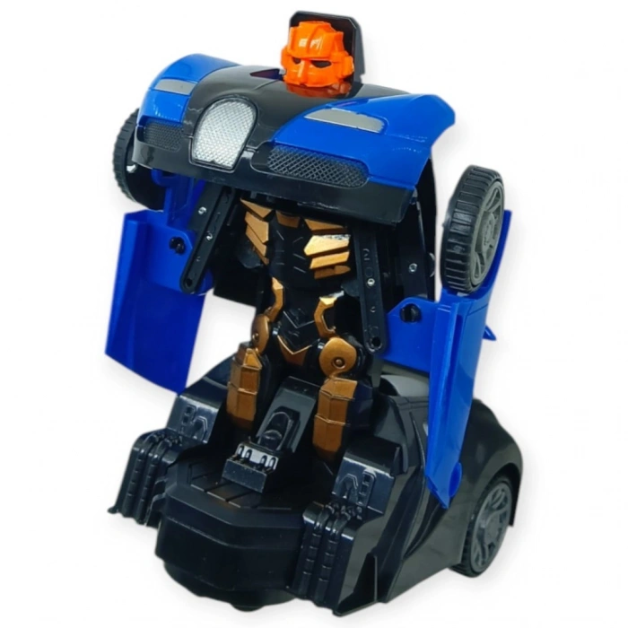Robota Dönüşen Araba - Pilli Yerde Gezen Spor Araba  - 1 ADET