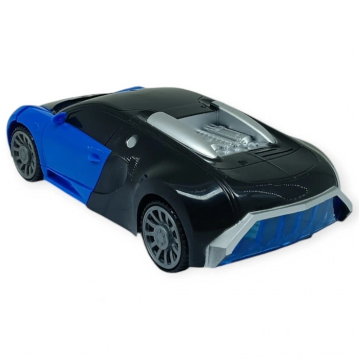 Robota Dönüşen Araba - Pilli Yerde Gezen Spor Araba  - 1 ADET